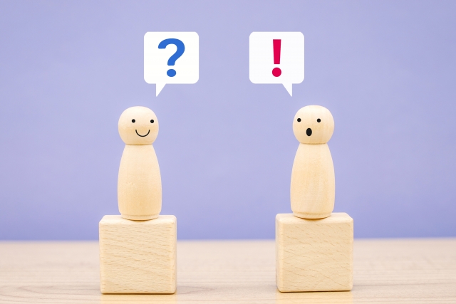 就学相談をして入学後に、担任に質問しているところを表したイラスト